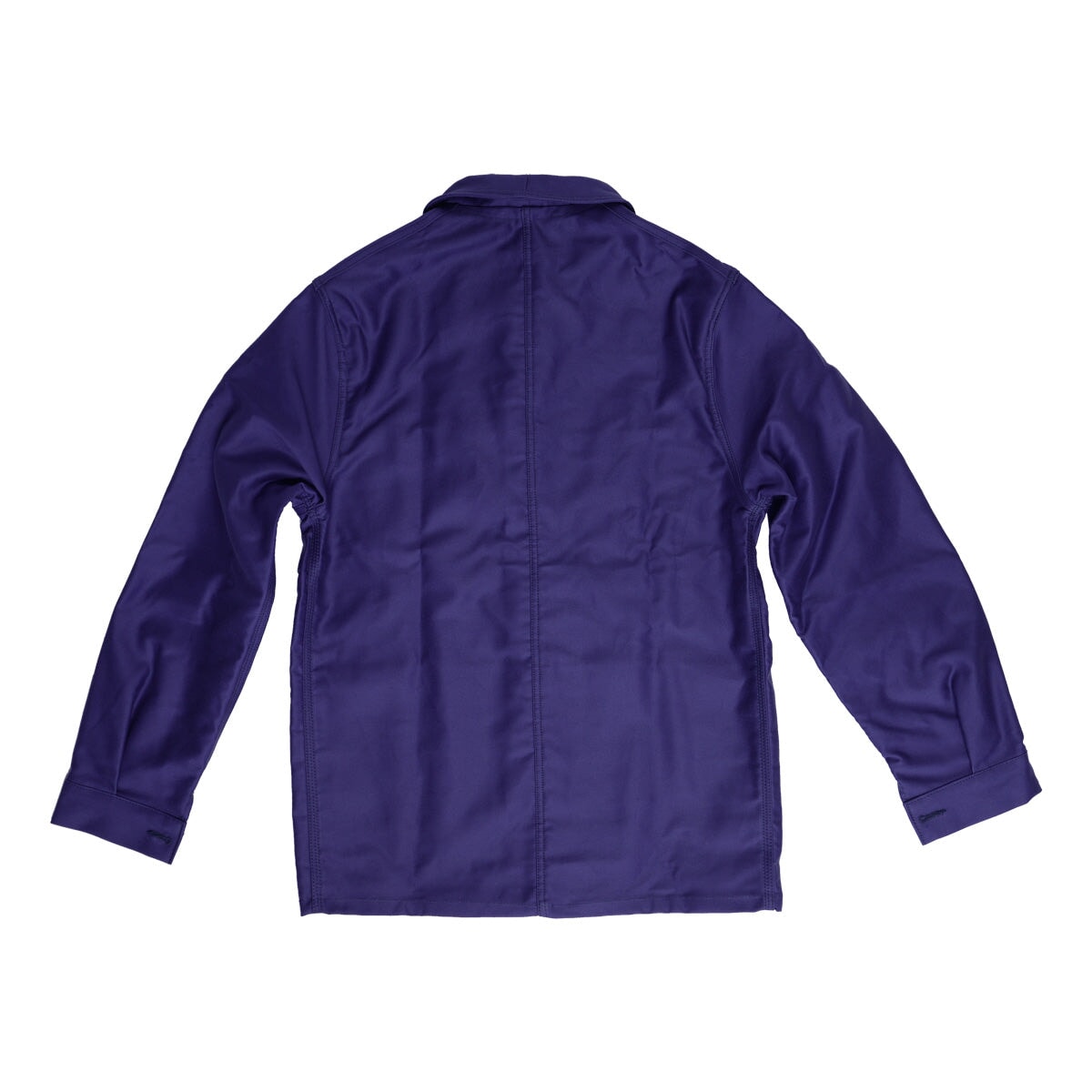 Jacket Vintage French Blue Coat Work Wear Button up Workwear 